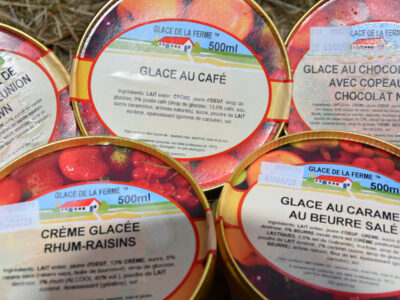 Colis Gourmand : Glace Vanille, Chocolat Extra, Caramel Beurre Salé, Rhum-raisins Et Café - 5x 500 Ml - En direct de Les Glaces de la Promesse