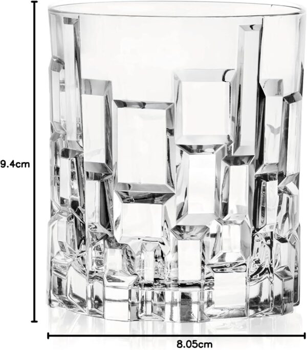 Lot de 6 verres à whisky en cristal Etna Luxion, 330 ml, compatibles lave-vaisselle. – Image 4