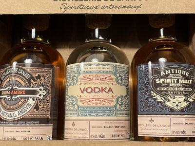 Coffret de dégustation 3 bouteilles 20cl - Rhum ambré + Vodka + Spirit Malt - Produit en Anjou - En direct de Distillerie de l'Anjou