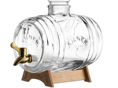 Distributeur de boisson Barrel avec robinet cuivré et support 3,5 L Kilner Kilner [Transparent]
