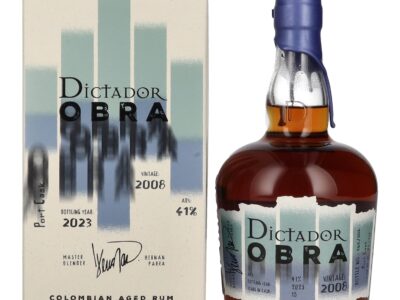 Rhum Dictador Dictador OBRA VINTAGE 15 Years Old PORT CASK Rum 2008 41% Vol. 0,7l en boîte cadeau