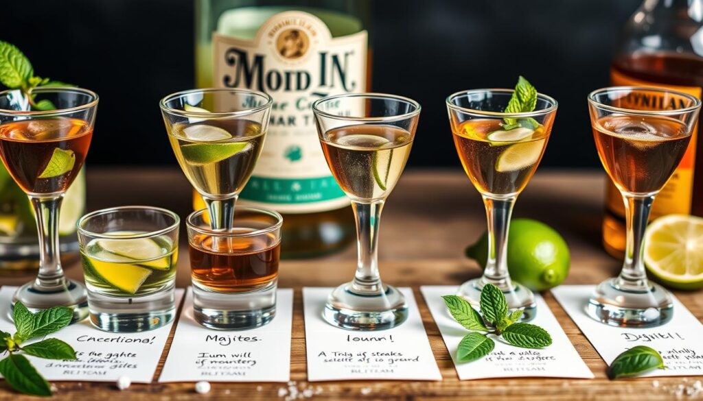 Dégustation comparative de rhums pour mojito Dégustation comparative de rhums pour mojito