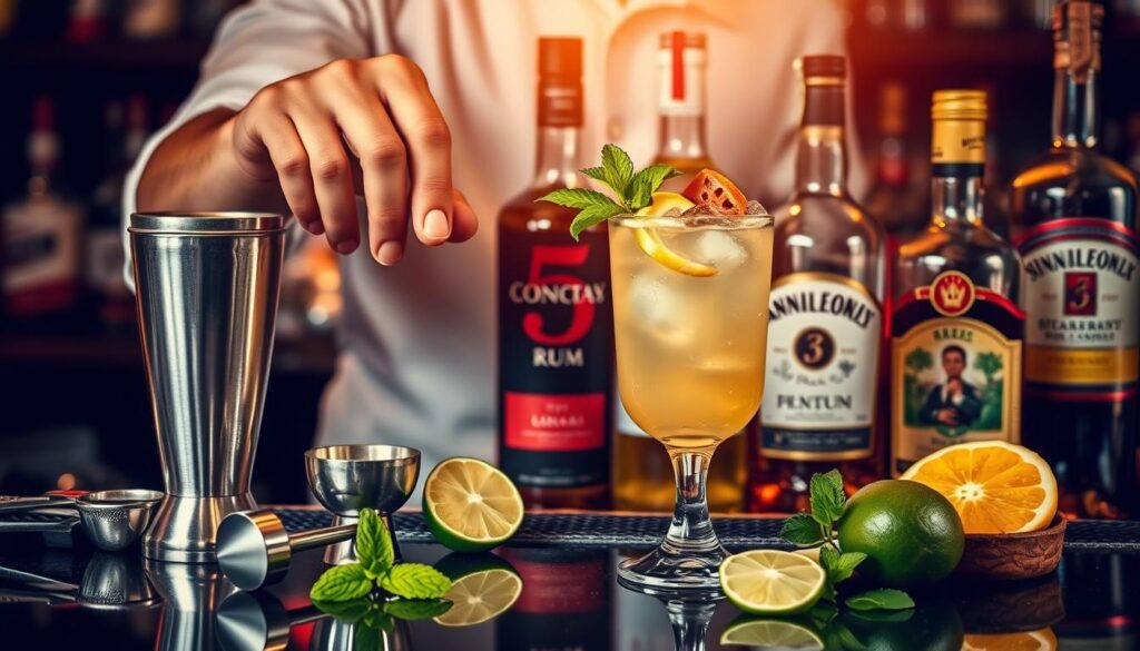 Préparation de cocktails avec les top 5 rhums cocktails été 2025 Préparation de cocktails avec les top 5 rhums cocktails été 2025