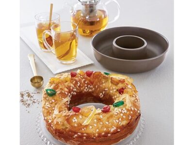 Moule à savarin ou couronne acier revêtu antiadhérent 24 cm Mathon []