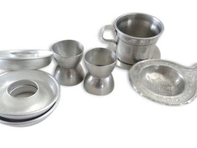ART Lot en aluminium argent
